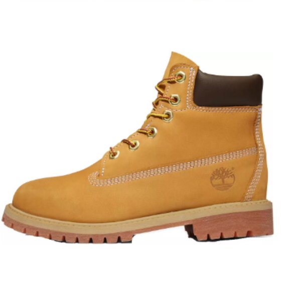 Timberland Youth Premium 6-Inch Waterproof Boot - Wheat Nubuck - Picture 3 of 7